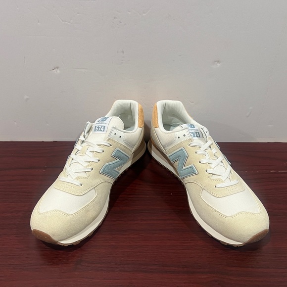 New Balance 574, ML574RF2, Tan & Blue - Picture 10 of 13